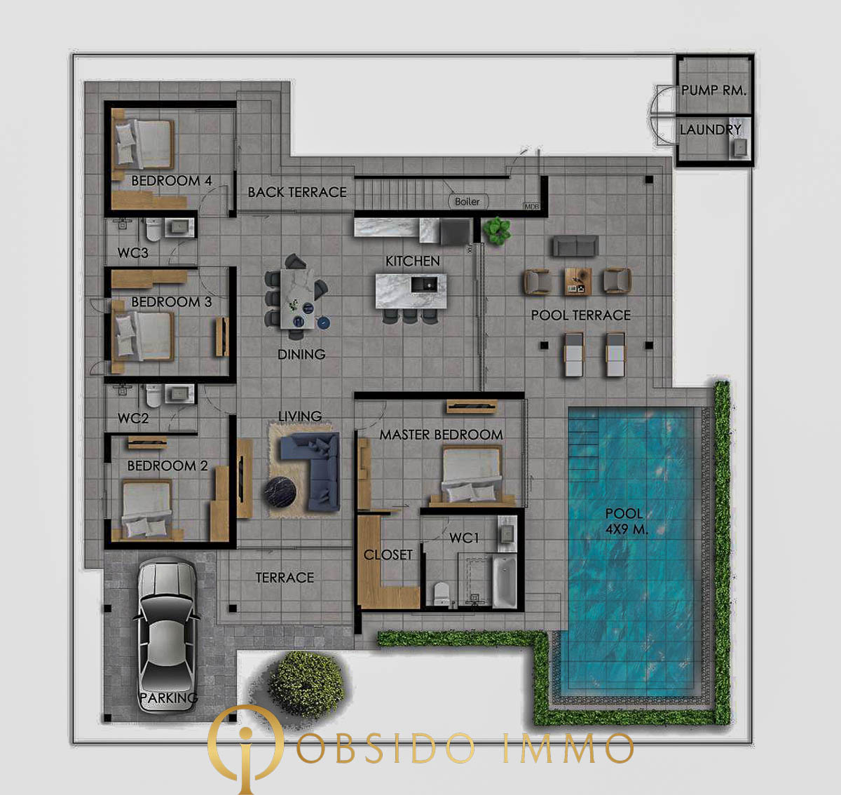 Obsido – Achat immobilier – Hua Hin – villa – Sivana Hideaway – plot 28 -9-2