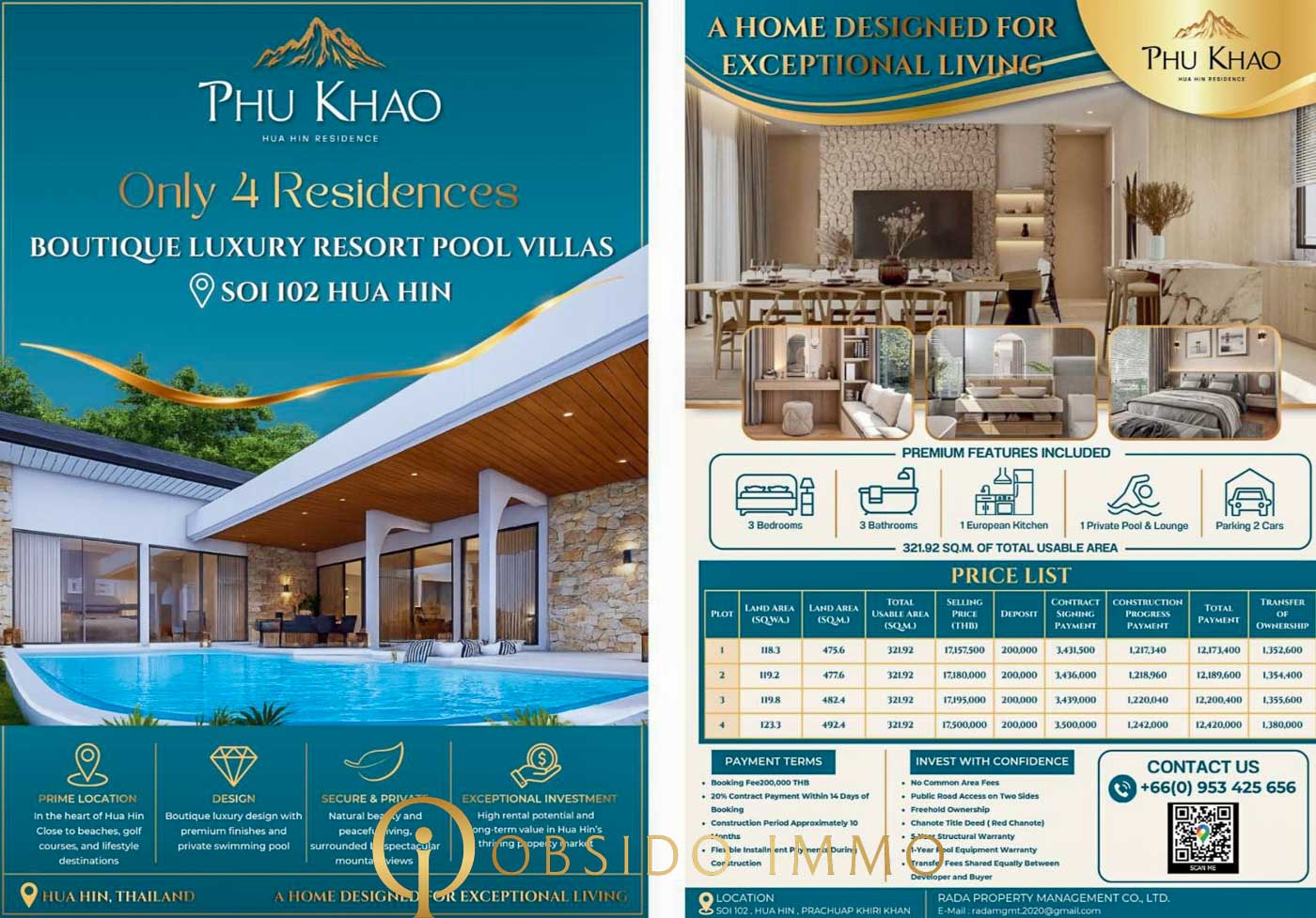 Obsido Immo – Hua Hin – villa – PhuKhao Residence – -39